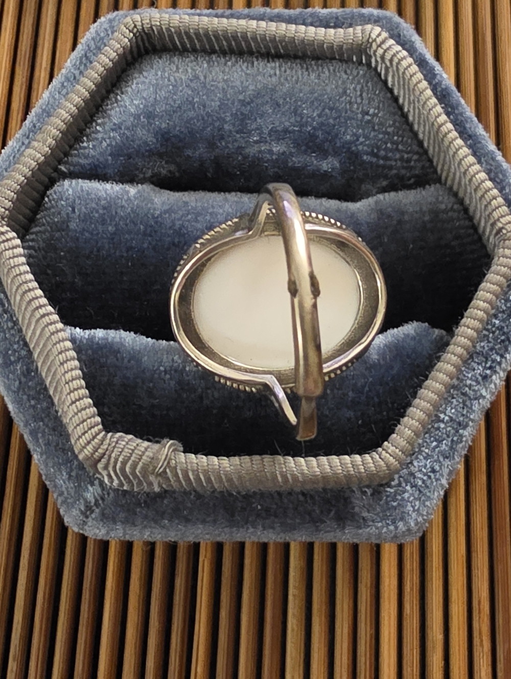 925 Silver Conch Shell Adjustable Ring - Picture 6 of 12